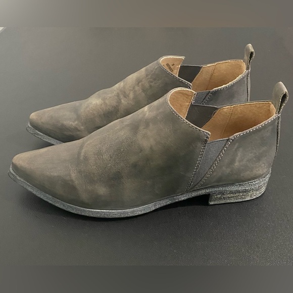 Free People Brixton Western Shoe Boots Ankle Boots Vintage Washed Black - Picture 15 of 16